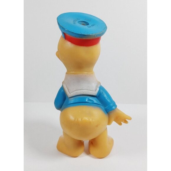 Vintage Rubber Squeaky Toy Combex Little Donald Duck Made in England RARE - Picture 3 of 6